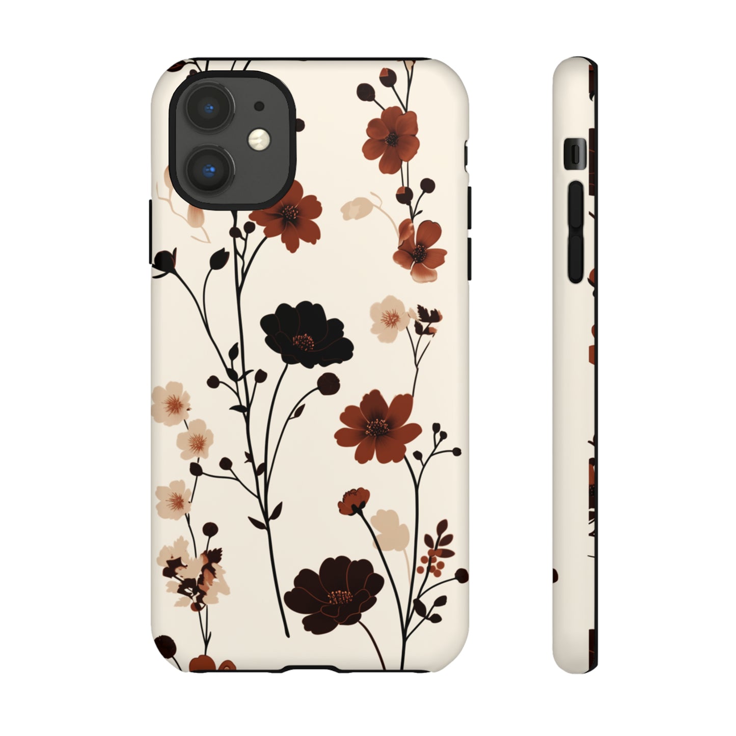 Minimalistic Tall Wildflowers iPhone Case