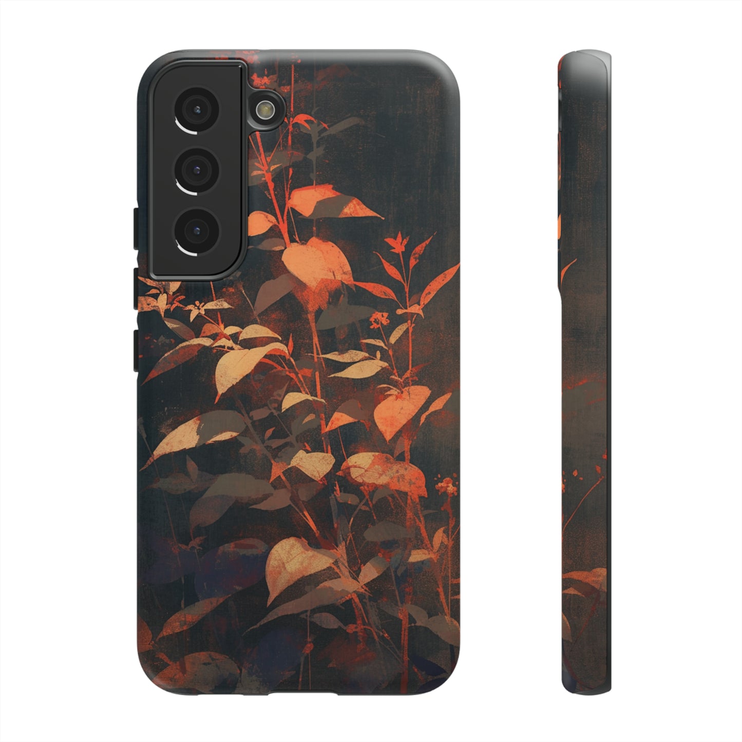 Black Blooms Wildflower iPhone Case