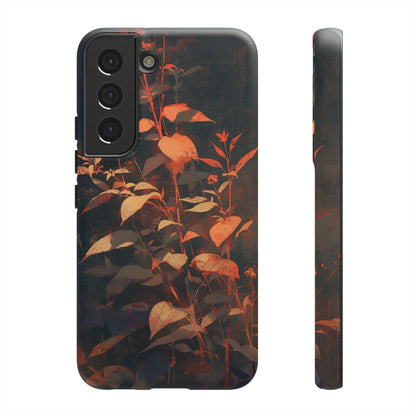 Black Blooms Wildflower iPhone Case