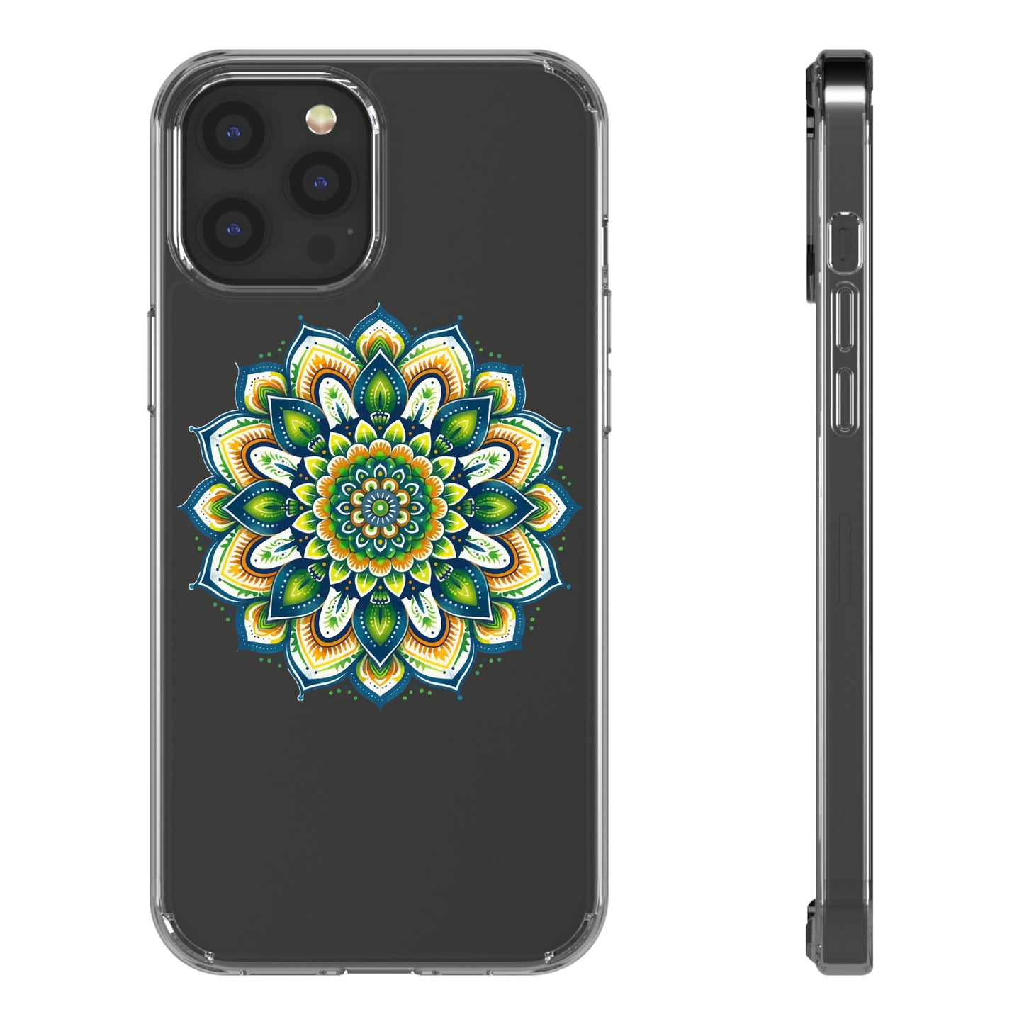 Lime Mandala | Clear iPhone Case / Samsung Case