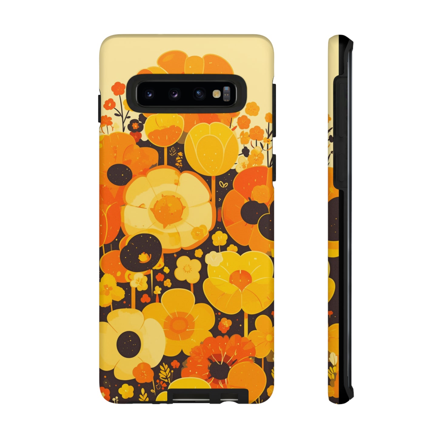 Retro Floral Pattern Illustrations iPhone Case / Samsung Case, Gift for Floral Lovers, Gift for Her