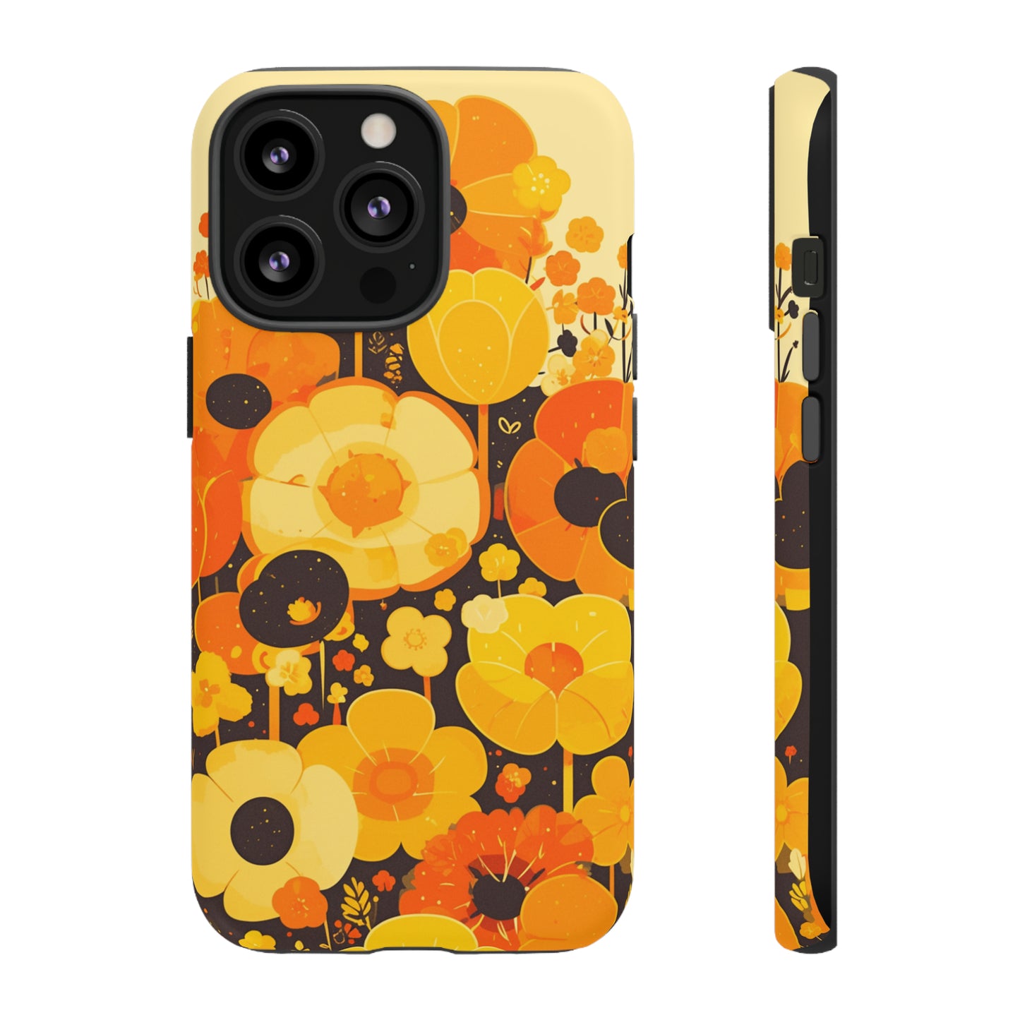 Retro Floral Pattern Illustrations iPhone Case / Samsung Case, Gift for Floral Lovers, Gift for Her