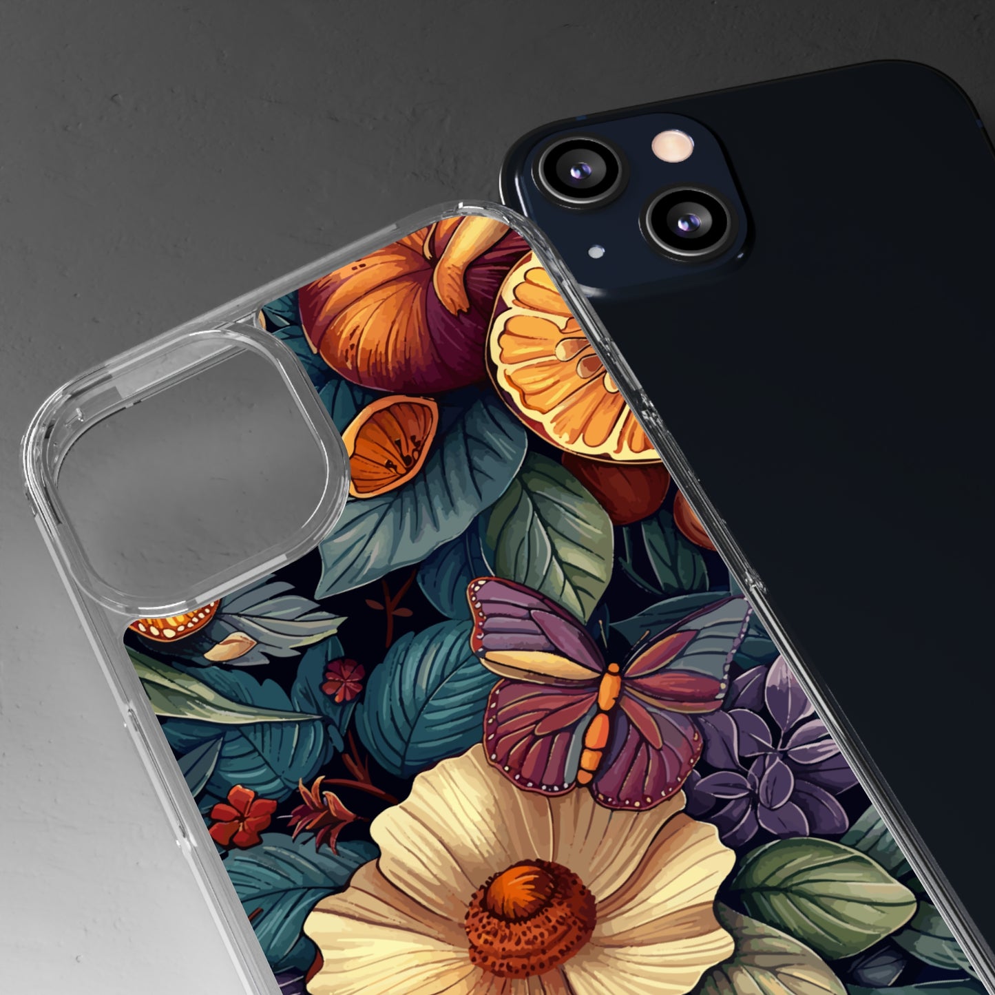 Butterflies and Blooms | Clear iPhone Case / Samsung Case