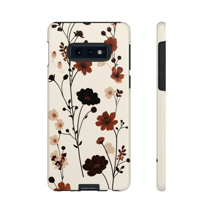 Minimalistic Tall Wildflowers iPhone Case