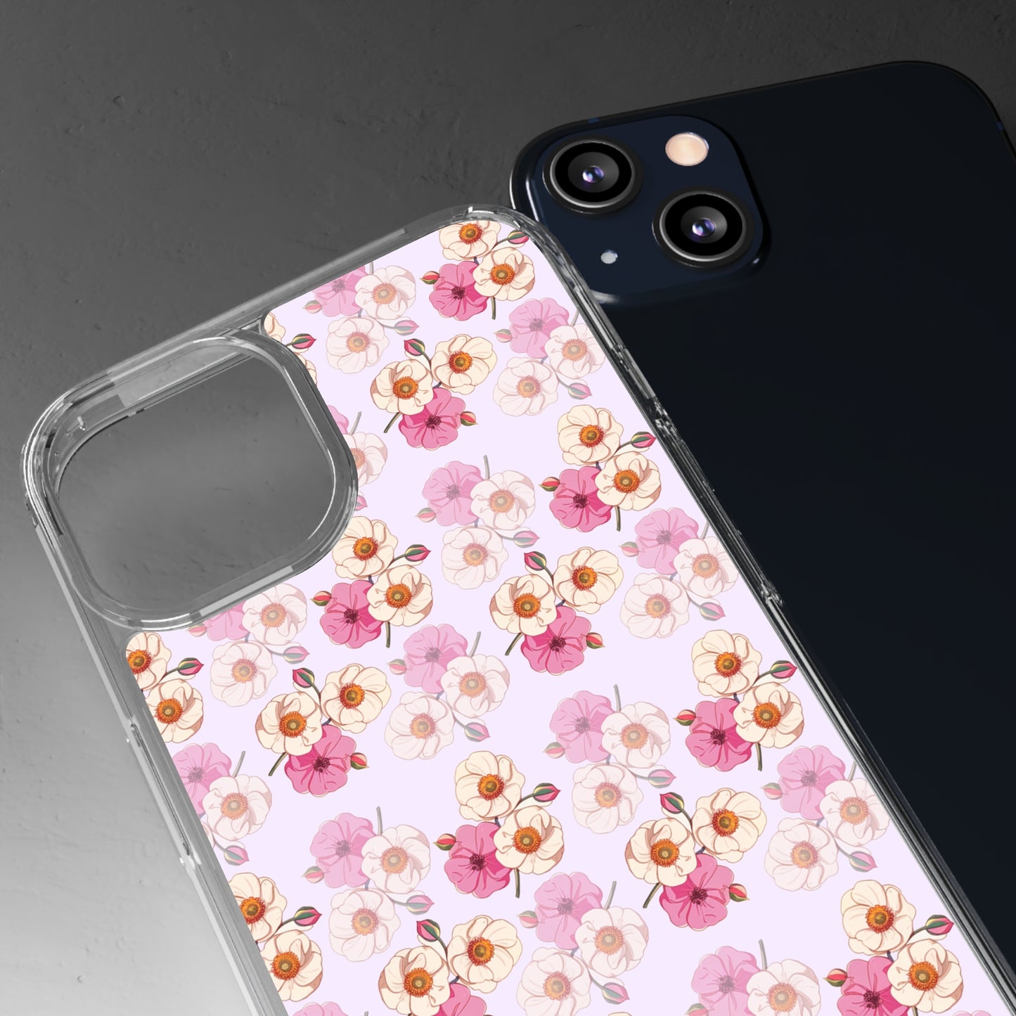 Floral Swirl | Clear iPhone Case / Samsung Case