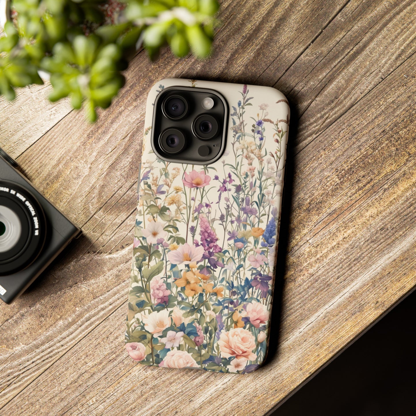 Tall Vintage Wildflowers iPhone Case / Samsung Case