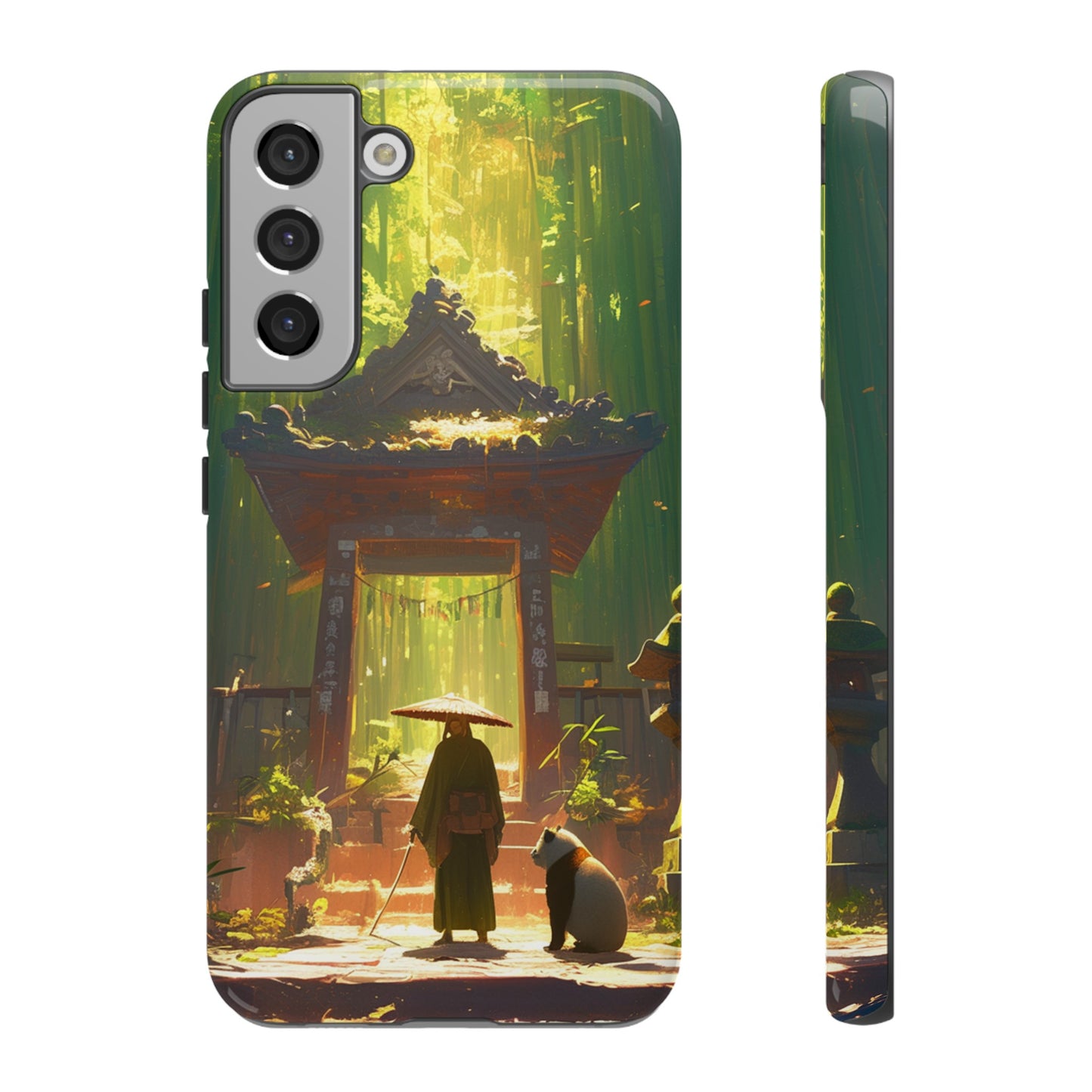 Vintage Japanese PandaTemple Aesthetic iPhone Case, iPhone 15 Pro Max 14 13 12 11 Mini, Samsung Galaxy S23 S22, Google Pixel 7 6 Pro