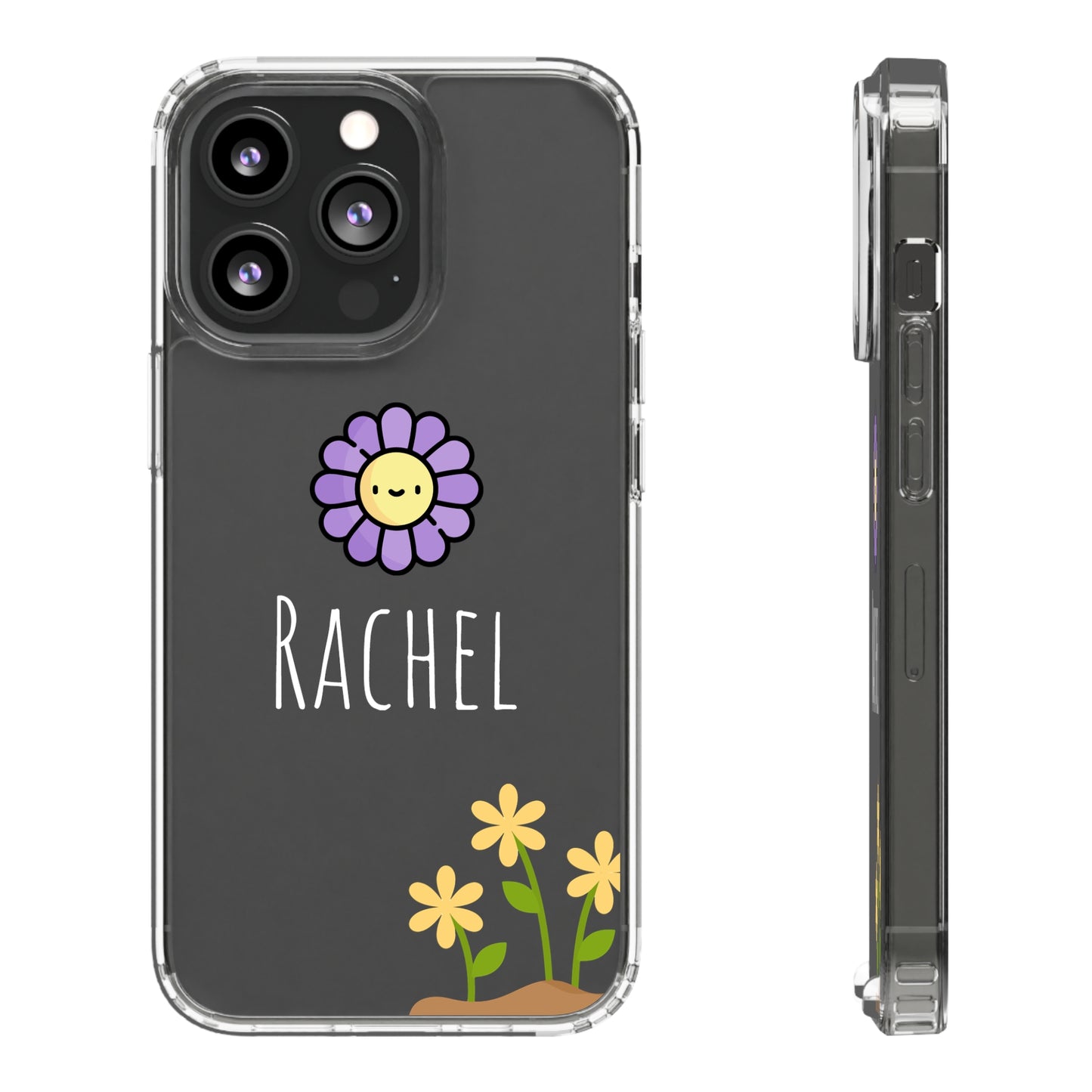 Cute Custom Flower | Clear iPhone Case / Samsung Case