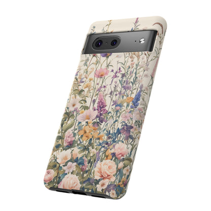 Tall Vintage Wildflowers iPhone Case / Samsung Case