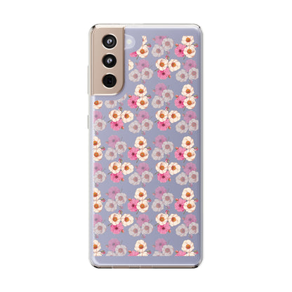 Pink Garden Pattern | Clear iPhone Case / Samsung Case