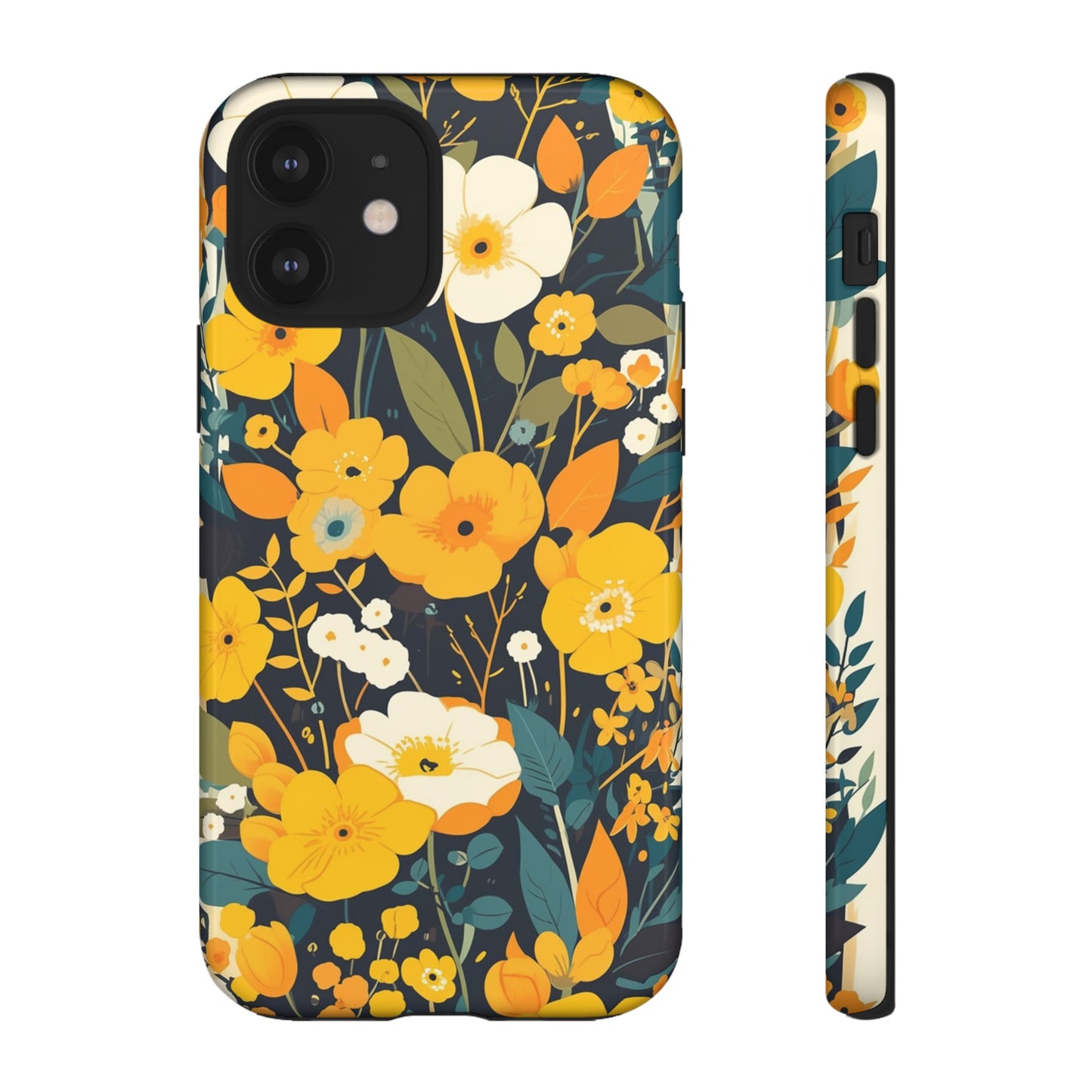 Retro Yellow Flowers iPhone Case / Samsung Case