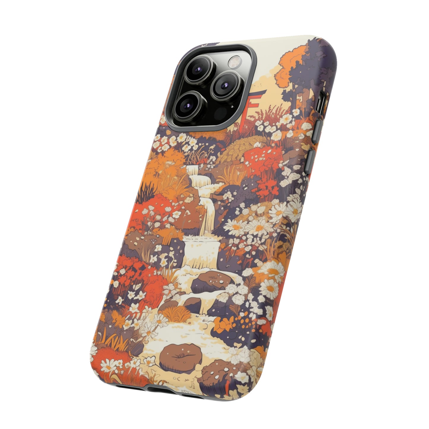 Rising Mountains & Rapid Rivers, Wildflower iPhone Case