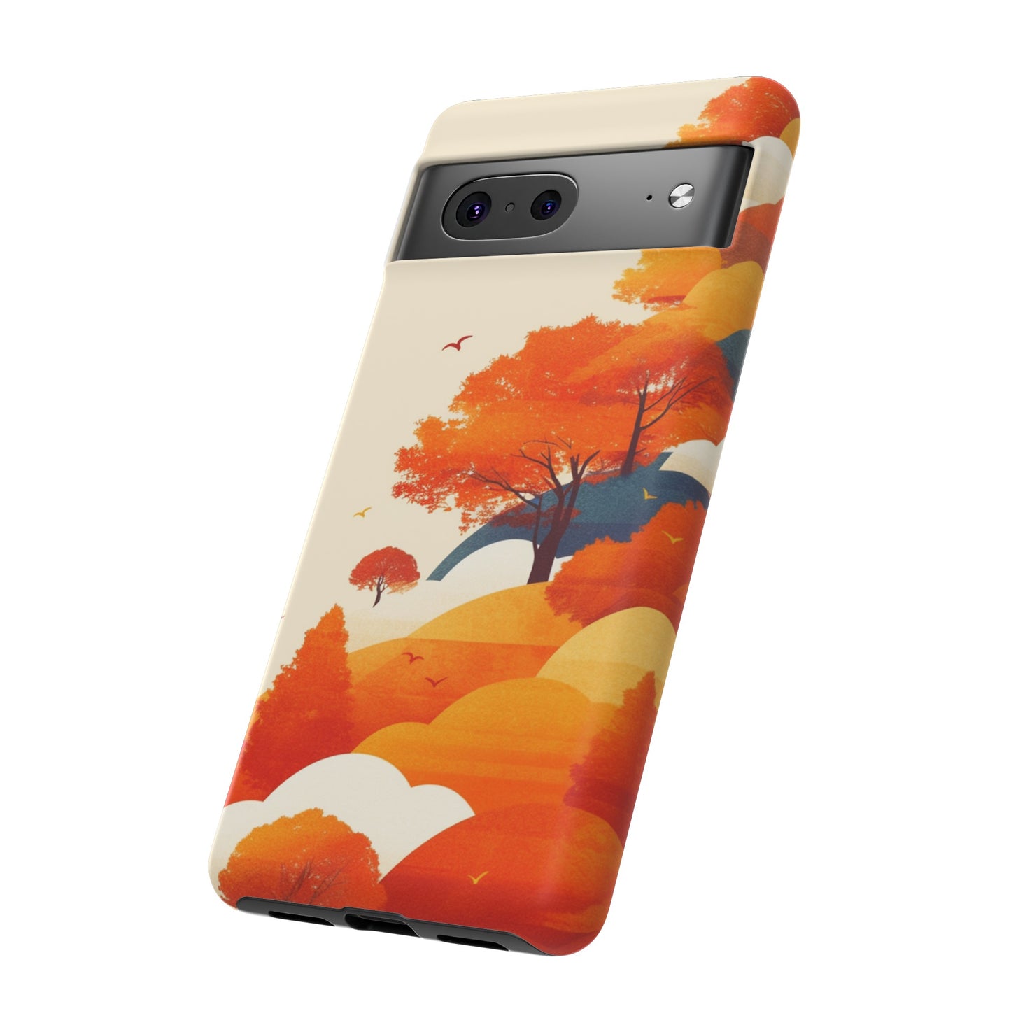 Orange Retro Landscape iPhone Case / Samsung Case