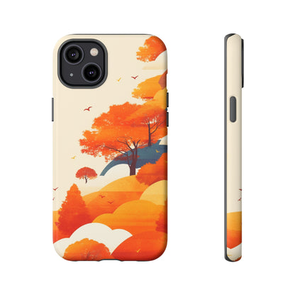 Orange Retro Landscape iPhone Case / Samsung Case