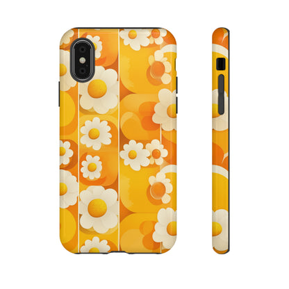 Yellow Floral Pattern Retro iPhone Case / Samsung Case