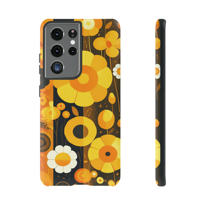 Floral Lines Retro iPhone Case / Samsung Case