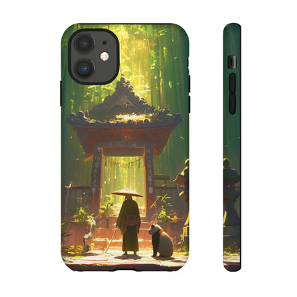 Vintage Japanese PandaTemple Aesthetic iPhone Case, iPhone 15 Pro Max 14 13 12 11 Mini, Samsung Galaxy S23 S22, Google Pixel 7 6 Pro