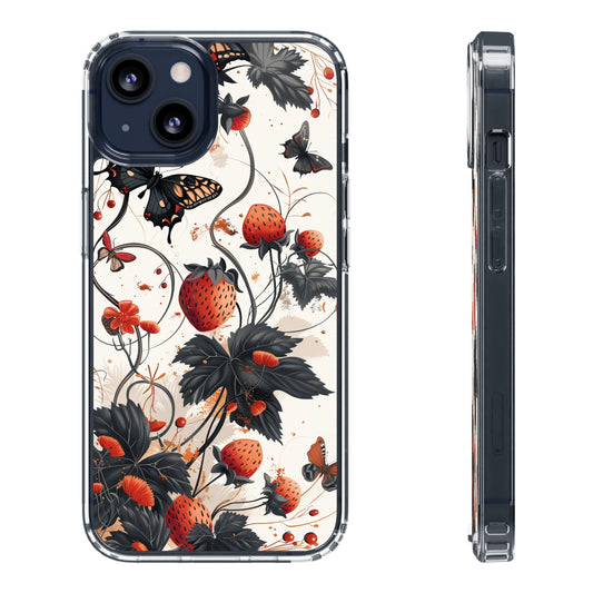 Crimson Night | Clear iPhone Case / Samsung Case