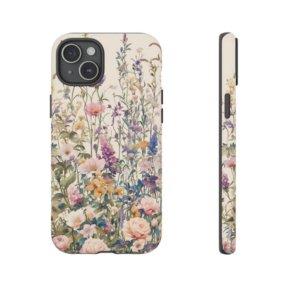 Tall Vintage Wildflowers iPhone Case / Samsung Case