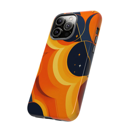 Orange & Black Groovy Patterns iPhone Case / Samsung Case