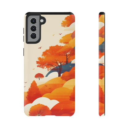 Orange Retro Landscape iPhone Case / Samsung Case