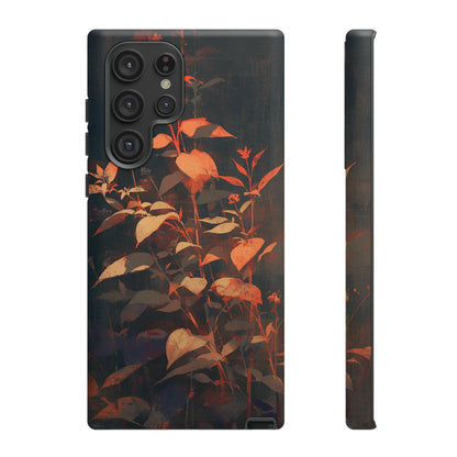 Black Blooms Wildflower iPhone Case