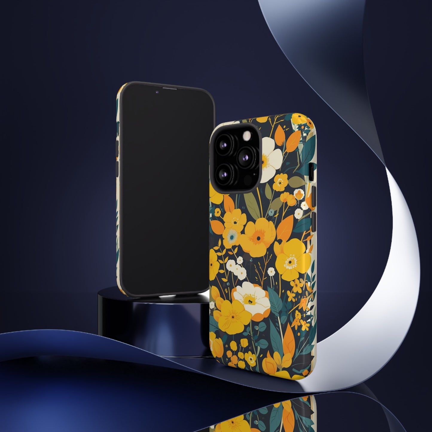 Retro Yellow Flowers iPhone Case / Samsung Case