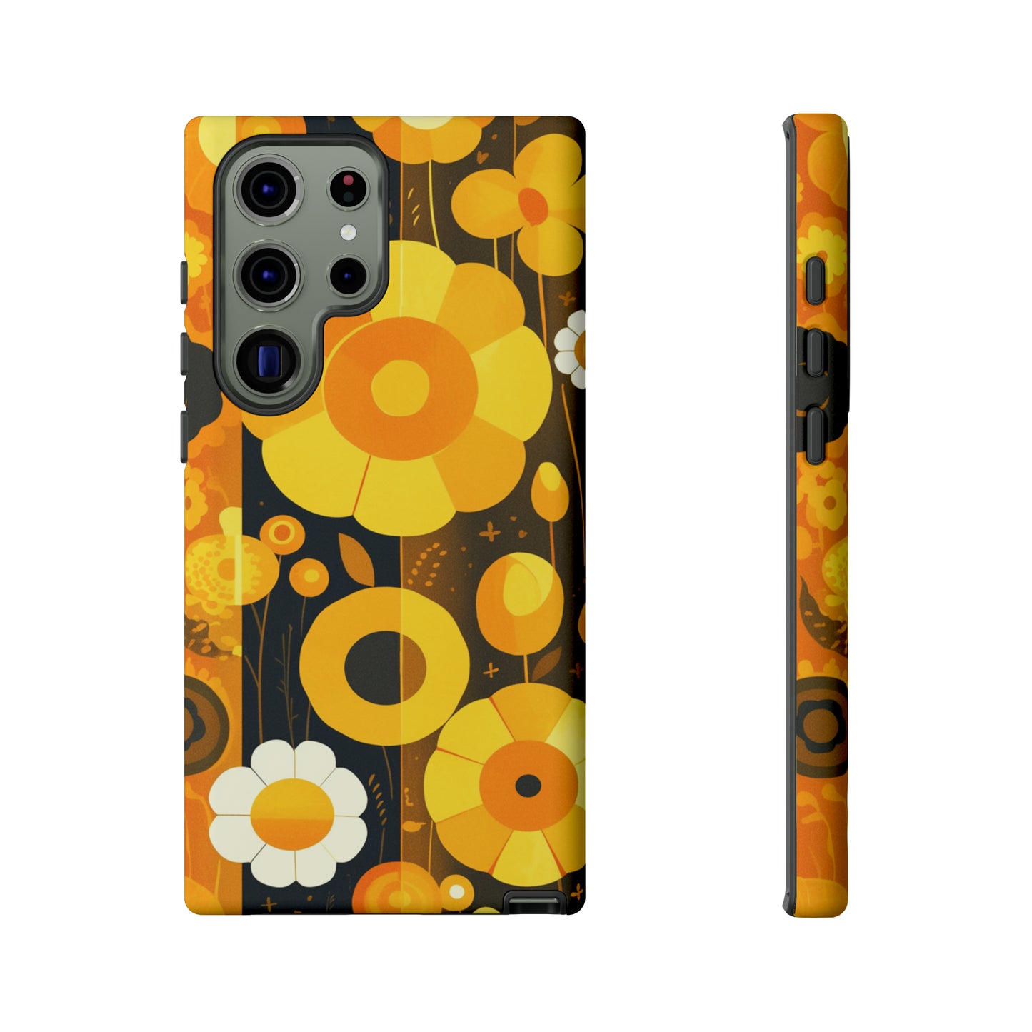 Floral Lines Retro iPhone Case / Samsung Case