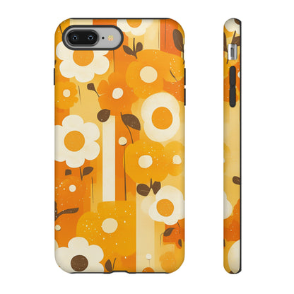 Retro 70s Abstract Flower Patterns iPhone Case / Samsung Case