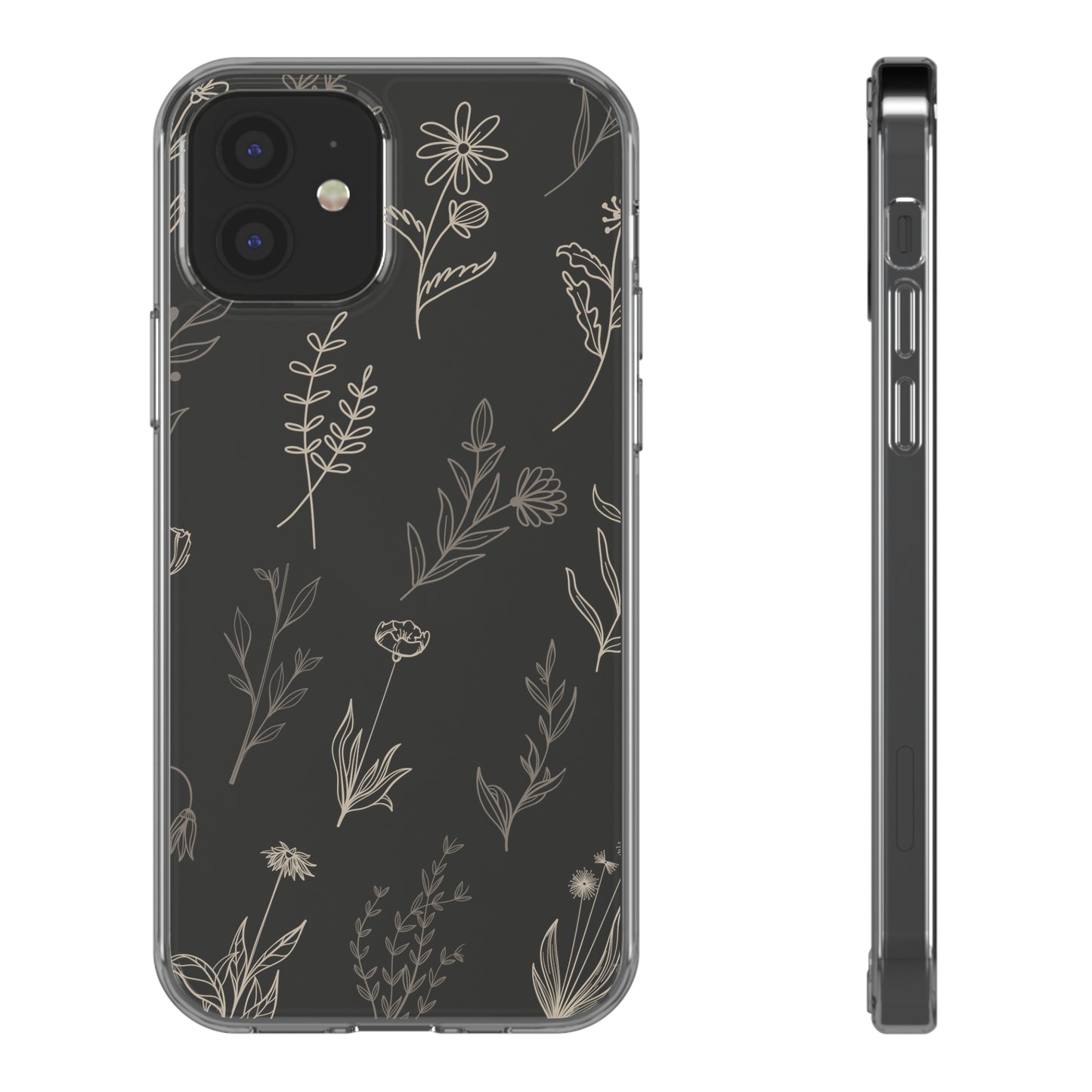 Golden Floral Sea | Clear iPhone Case / Samsung Case