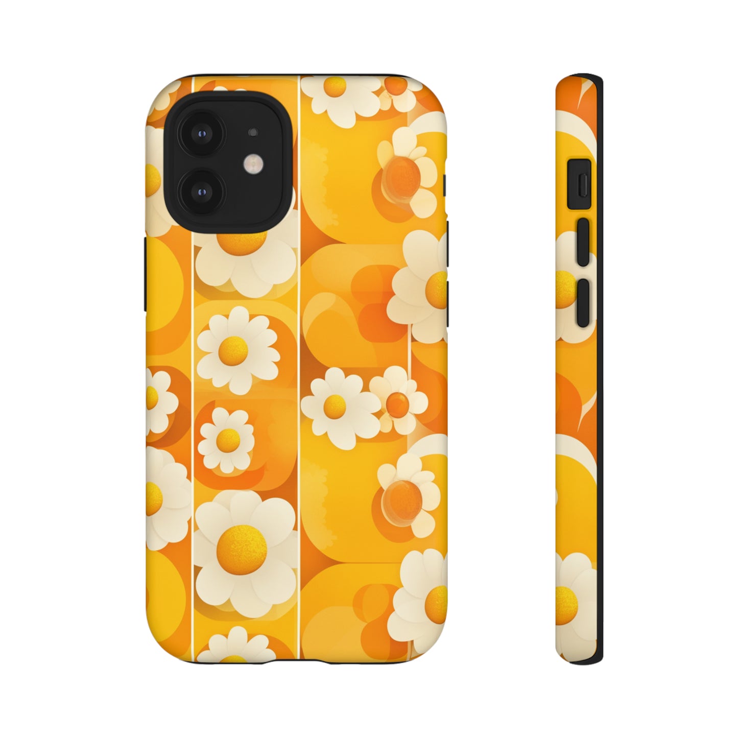 Yellow Floral Pattern Retro iPhone Case / Samsung Case