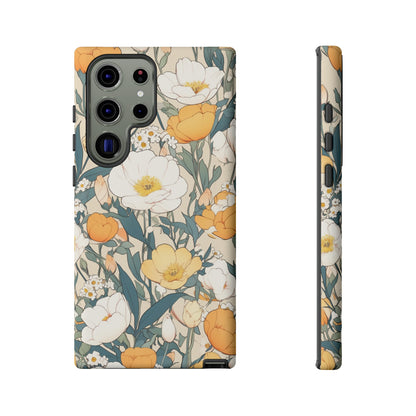 Tall White Flowers iPhone Case / Samsung Case