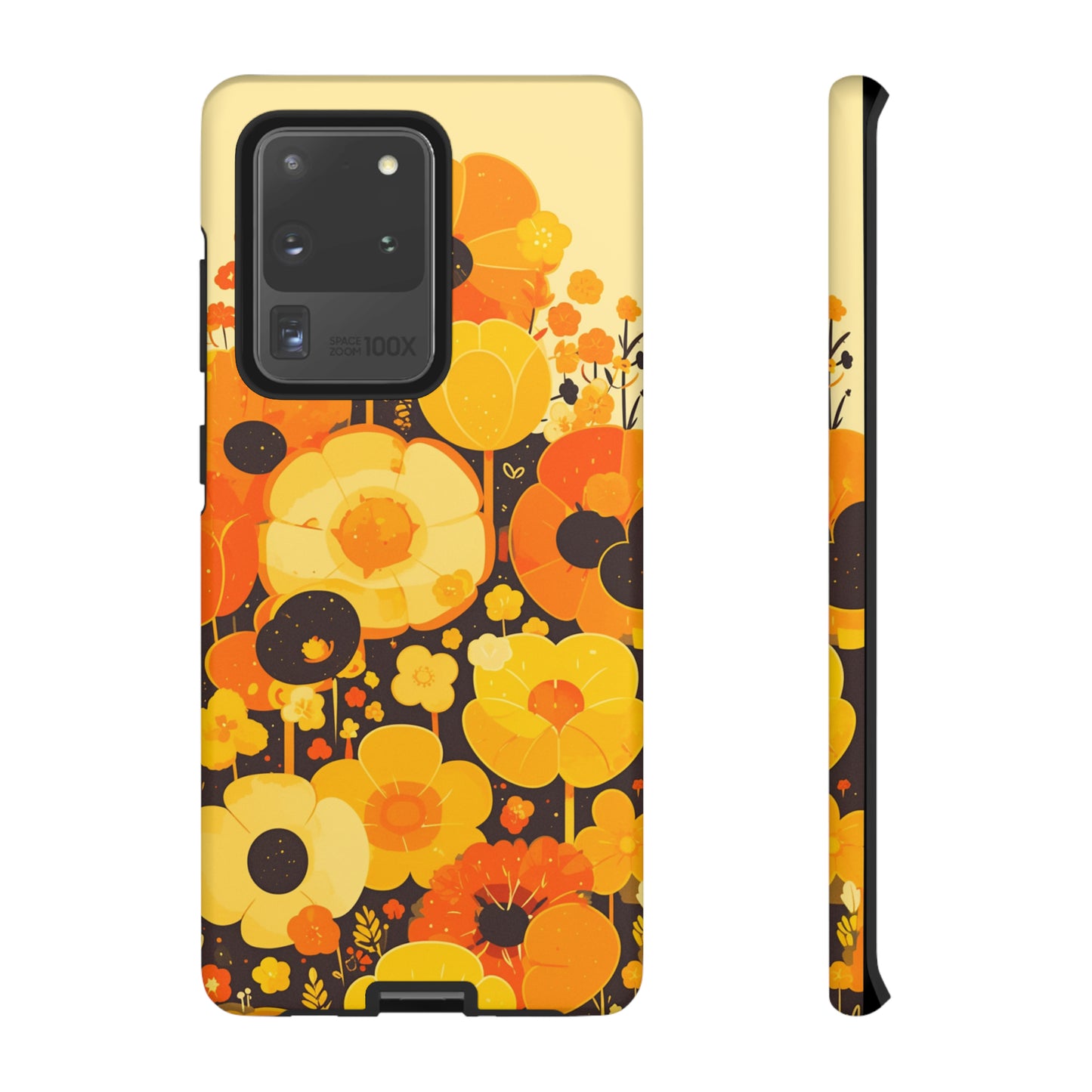 Retro Floral Pattern Illustrations iPhone Case / Samsung Case, Gift for Floral Lovers, Gift for Her