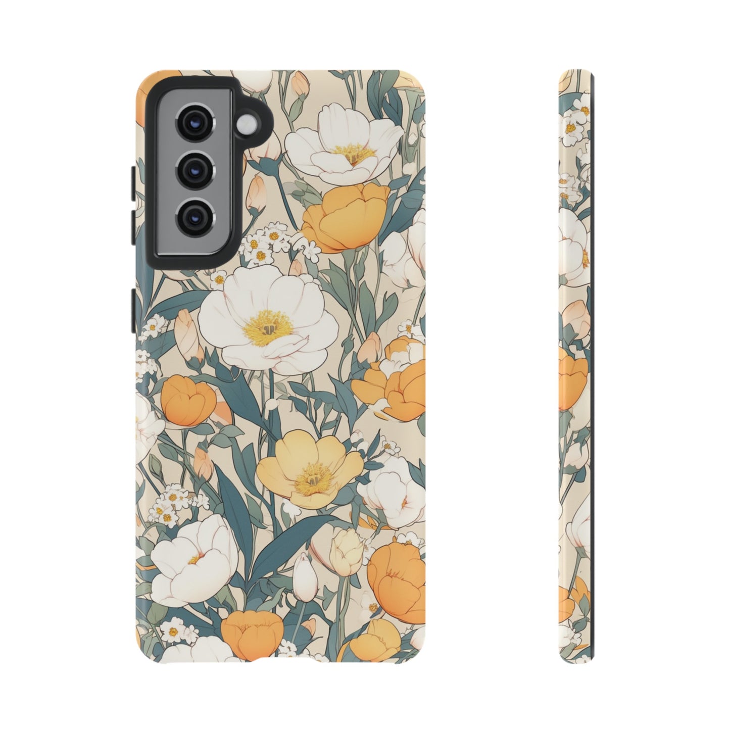 Tall White Flowers iPhone Case / Samsung Case