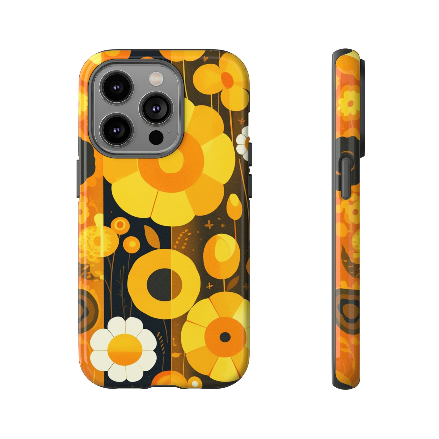 Floral Lines Retro iPhone Case / Samsung Case