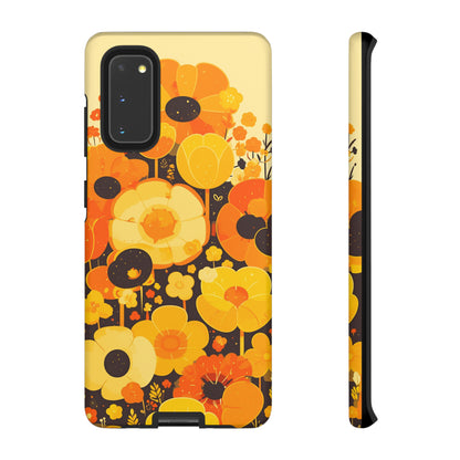 Retro Floral Pattern Illustrations iPhone Case / Samsung Case, Gift for Floral Lovers, Gift for Her