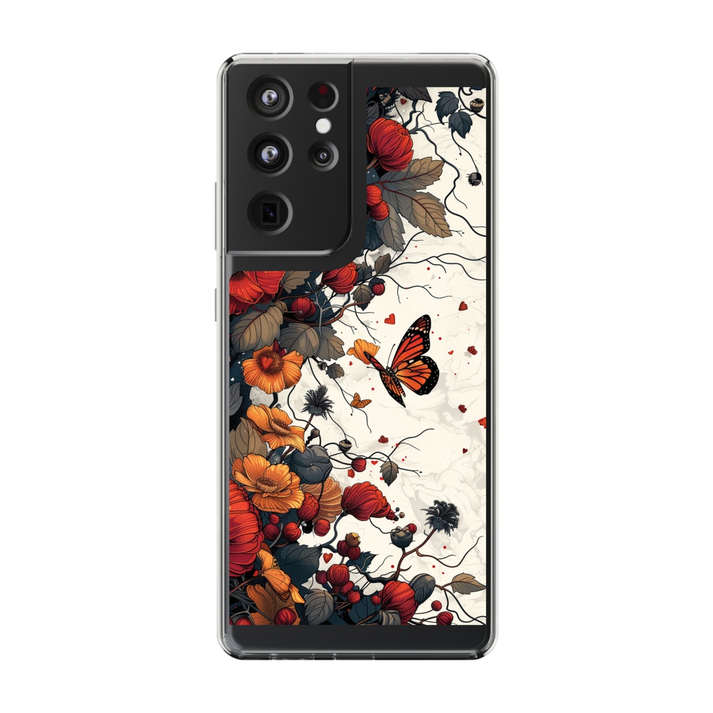 Dark Fall Butterfly Aesthetic | Clear iPhone Case / Samsung Case