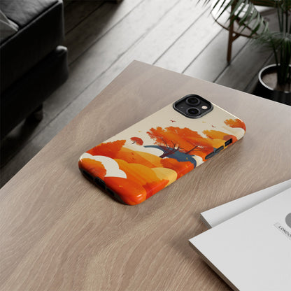 Orange Retro Landscape iPhone Case / Samsung Case