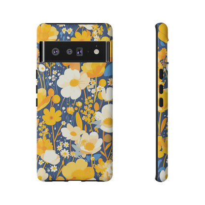 Wildflower Abstract Retro 70s iPhone Case / Samsung Case