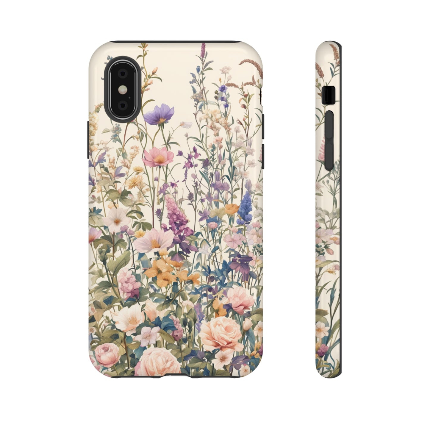 Tall Vintage Wildflowers iPhone Case / Samsung Case