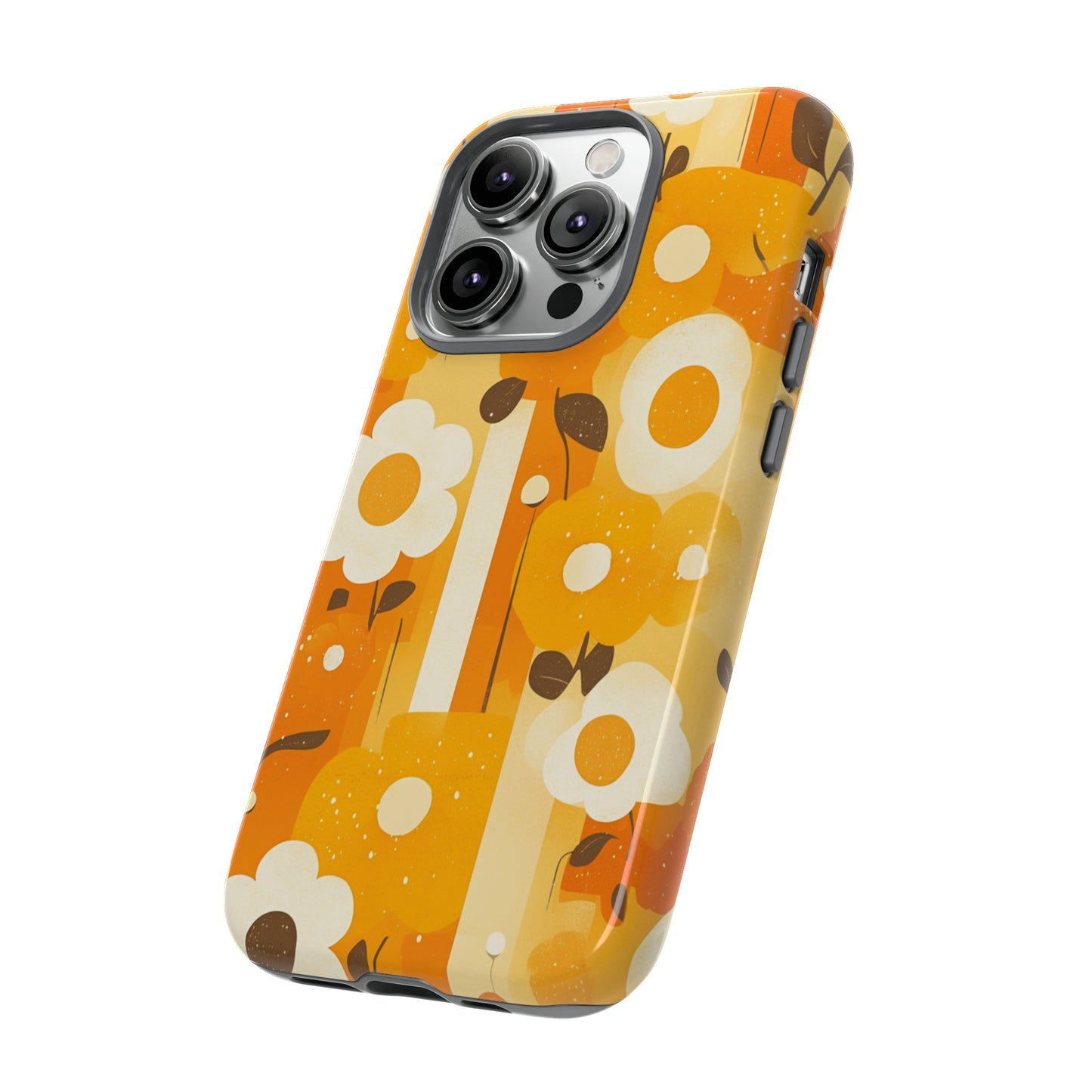 Retro 70s Abstract Flower Patterns iPhone Case / Samsung Case