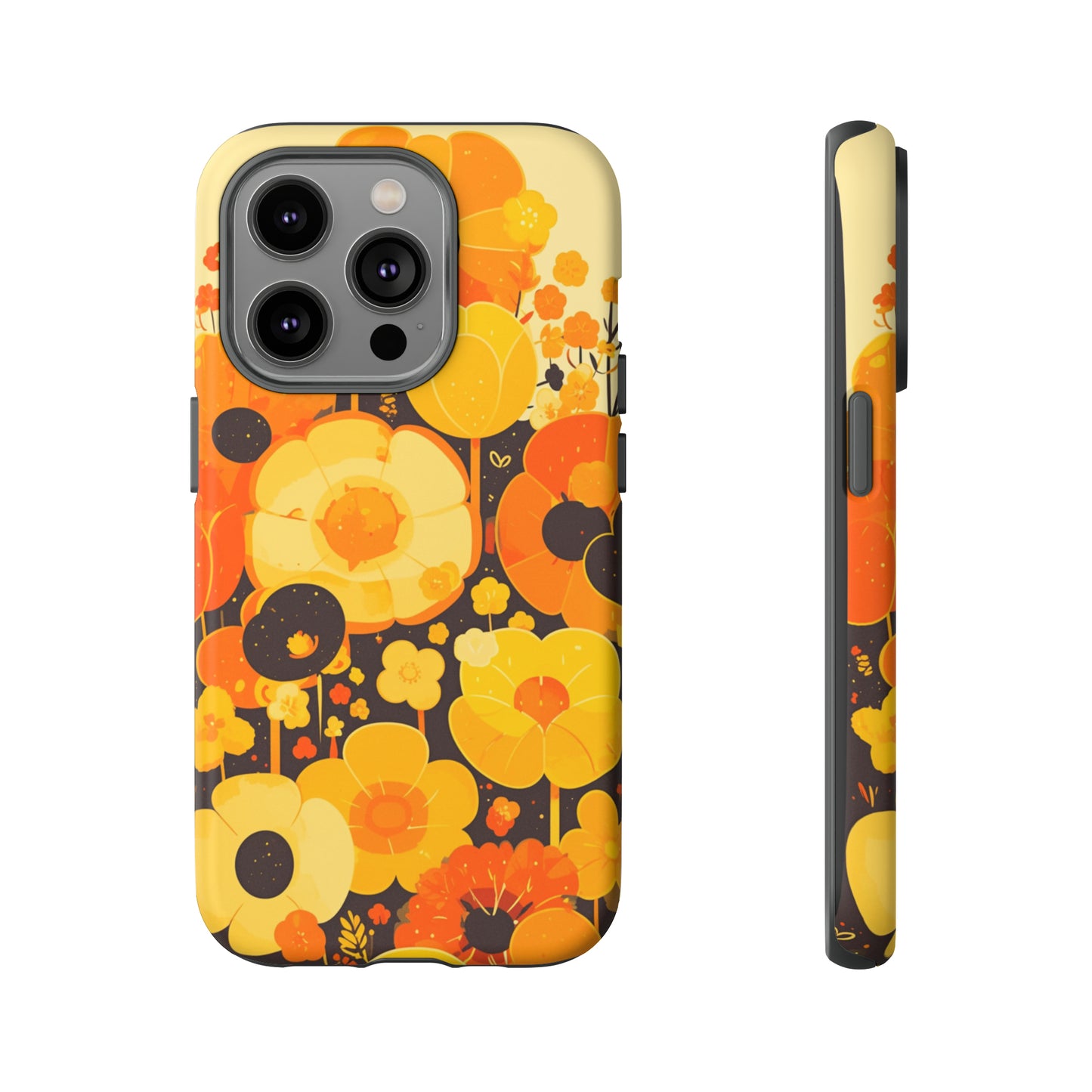 Retro Floral Pattern Illustrations iPhone Case / Samsung Case, Gift for Floral Lovers, Gift for Her