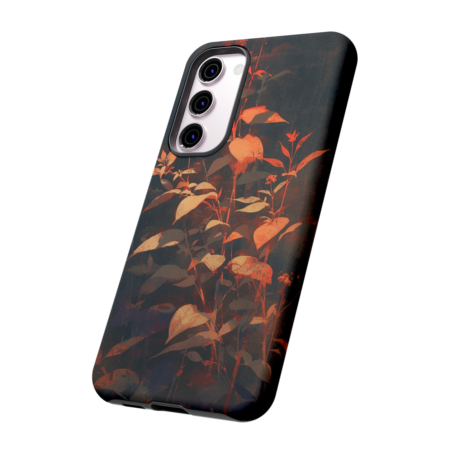 Black Blooms Wildflower iPhone Case