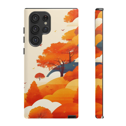 Orange Retro Landscape iPhone Case / Samsung Case