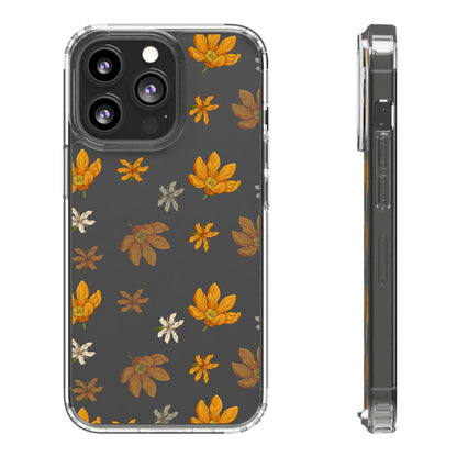 Yellow Flowers Pattern | Clear iPhone Case / Samsung Case