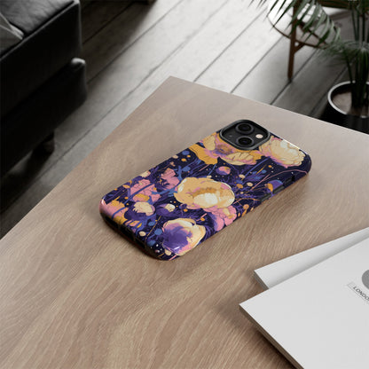 Night Cotton Flowers iPhone Case / Samsung Case