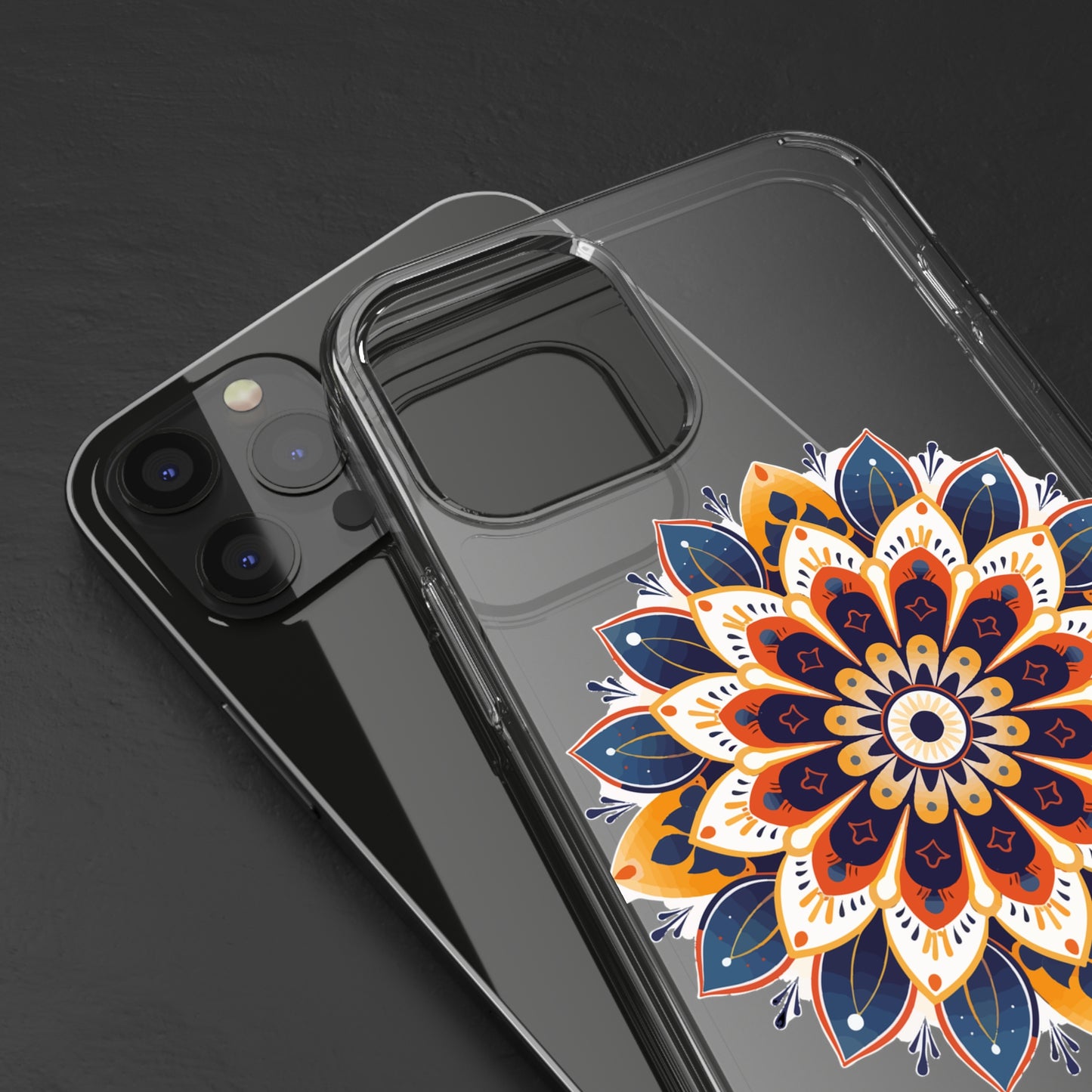 Amber Mandala | Clear iPhone Case / Samsung Case