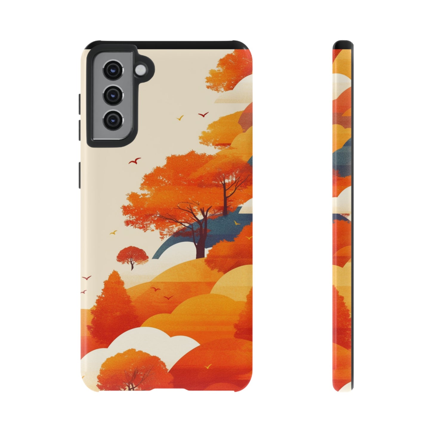 Orange Retro Landscape iPhone Case / Samsung Case