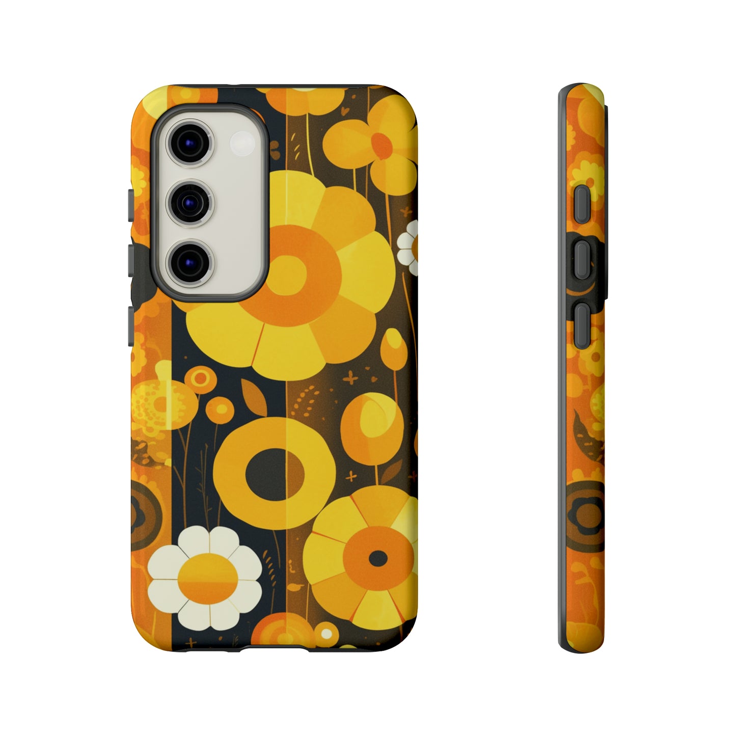 Floral Lines Retro iPhone Case / Samsung Case