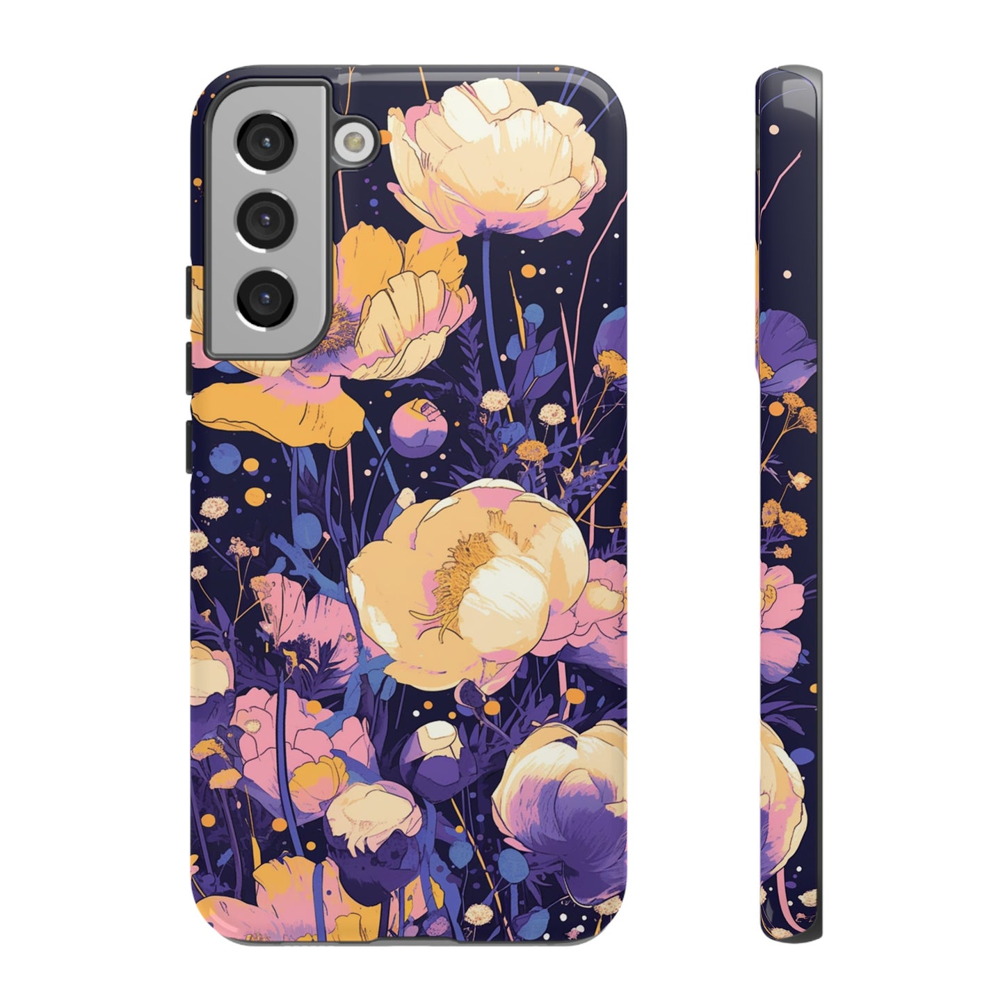 Night Cotton Flowers iPhone Case / Samsung Case